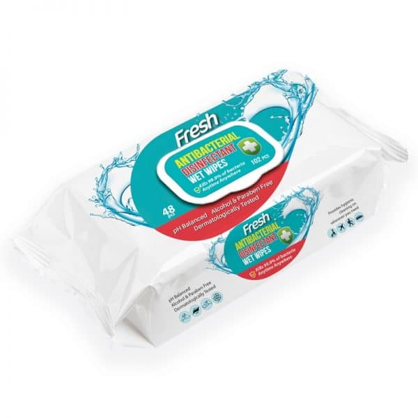 Antibacterial Wipes pack - COVID hygiene